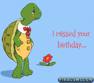 Missed Your Birthday With Turtle
