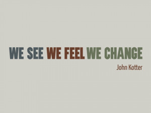 presentation slide-John Kotter quote