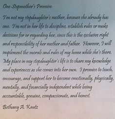Stepmother's Promise More
