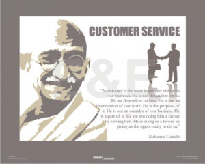 GANDHI ON CUSTOMER SERVICE