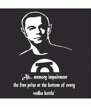 SHELDON MEMORY IMPAIRMENT - Women's T-Shirt Funny jokes tv big bang ...