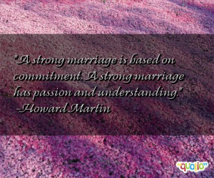 strong marriage is based on commitment.