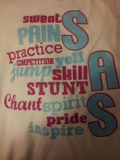 Cheerleading Quotes for Flyers | Cheer Shirt for school