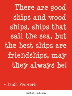 Irish Proverb Friendship Print Quote On Canvas