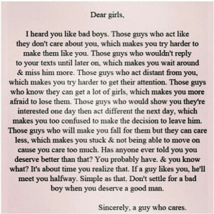 Bad boys vs. Good men - good message for teenage girls & even grown ...