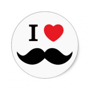 Mustache Quotes Stickers