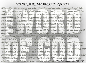 whole armor of god clip art