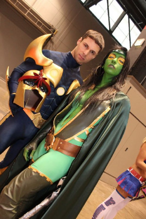 Guardians of the Galaxy: #Gamora #Bodypaint & #Nova: Cosplay Guardians ...