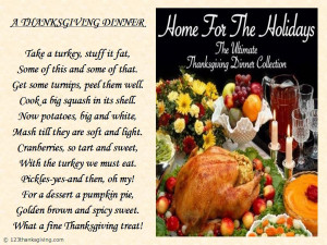 Thanksgiving Dinner : Thanksgiving Poems