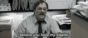 ... judge #milton waddams #office space #stephen root #office space gif