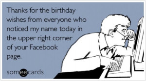 Facebook birthday reminder