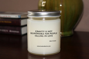 Jar Soy Candle / Funny Quote Sayings - Gravity / 8 oz Scented Candle ...