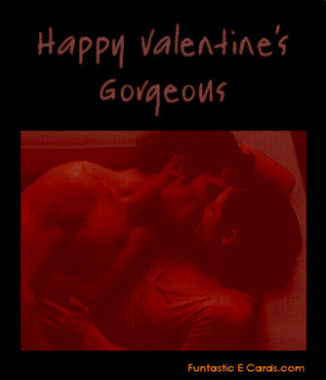 Sexy valentine greetings card with passion sensual picture of kissing ...