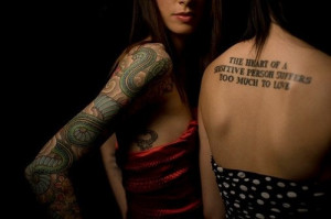 kat von d, quote, sleeve, tattoo, tattoo quote
