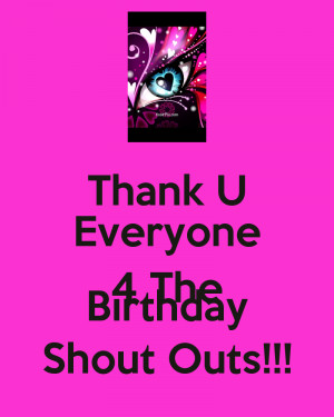 Thank Everyone The Birthday...