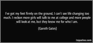 More Gareth Gates Quotes