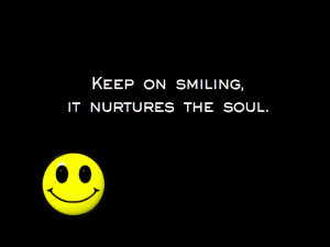 Smiling nourishes the soul simile yellow HD Wallpaper