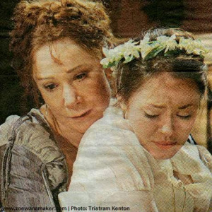 Beatrice (Zoë Wanamaker) comforts Hero (Susannah Fielding) in Much ...