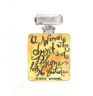 Original watercolor painting Perfume bottle quote by by MilkFoam, $30 ...