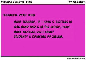 Teenage Post Math Teenager post #118 math