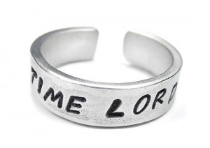 Time Lord - Dr. Who, Aluminum Ring, Personalized, Quote, Hand Stamped ...