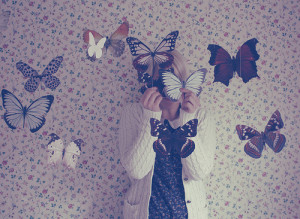 butterflies girl photography vintage wallpaper Favim.com 280025 large ...