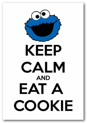 Show details for Kitchen Quote Keep Calm And Eat A Cookie