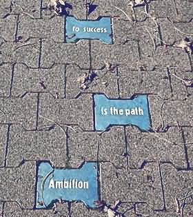 To Success Is The Path Ambition - Ambition Quote