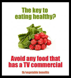 Avoid TV commercial foods
