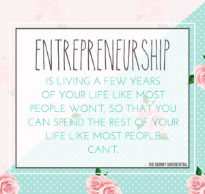 ... & share the good, the bad, & the nasty about being an entrepreneur