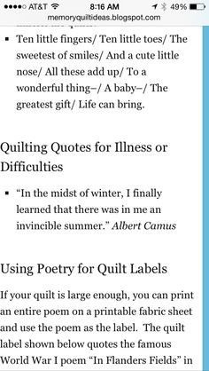 sayings 6 more quilts labels quilt label sayings quilt labels sayings ...