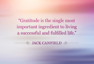 Jack Canfield gratitude quote