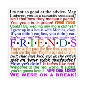 ... Chandler Kitchen and Entertaining > Friends TV Quotes Cloth Napkins