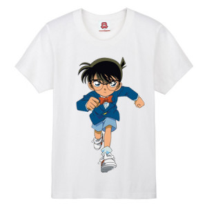 Conan the famous detective Conan running logo T shirt tee details: