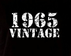 1965 Vintage 49th Birthday Gift Pre sent T Shirt T-Shirt Tshirt Tee ...
