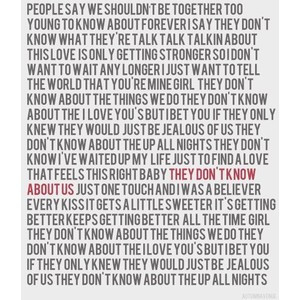 They Don't Know About US LYrics