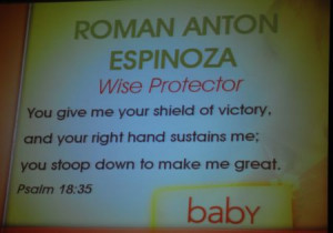 baby dedication bible verses