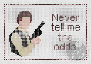 Embroidery: Han Solo Star Wars quote