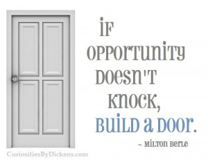 Inspiring quotes, sayings, opportunity, knock a door