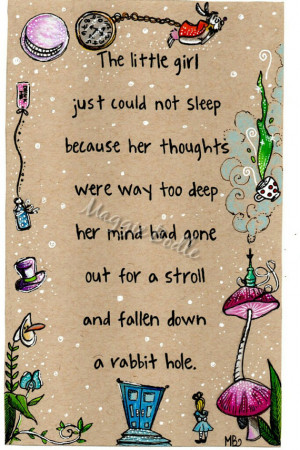 PRINT Alice In Wonderland Quote, 8x5 Mushrooms, Mad Hatter, Wonderland ...