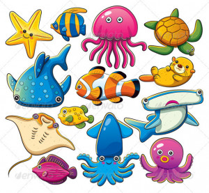 Sea Animal Pictures Animal Pictures for Kids with Captions to Color ...