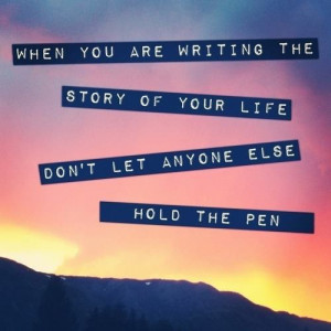 Your story not others