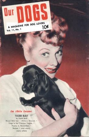 Lucille Ball and her doxie