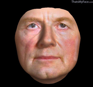 3D Face of Senator Palpatine's face from above submitted images