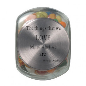 Vintage Addison Love Inspirational Quote / Quotes Glass Candy Jars