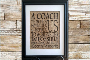 Personalized gift for Coach - A coach teaches us motivates us ...