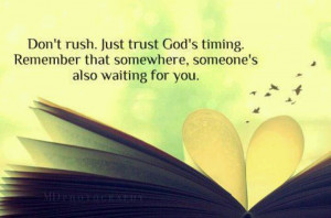 Trust God's timing