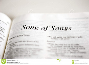 Book of Song of Songs, one of the 66 books in the Bible, book of love ...