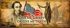 ... ends the album with this powerful revolution quote by Patrick Henry