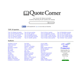 quotecorner com quote corner famous proverbs and quotes wise sayings ...